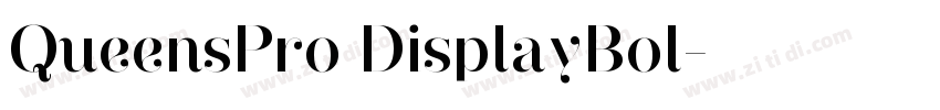 QueensPro DisplayBol字体转换